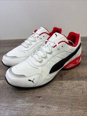 Puma Respin SL WebTech Sneakers White/Black/Red Men’s Size 11 Athletic